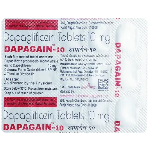 dapagain 10mg tablet 15's